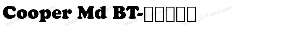 Cooper Md BT字体转换